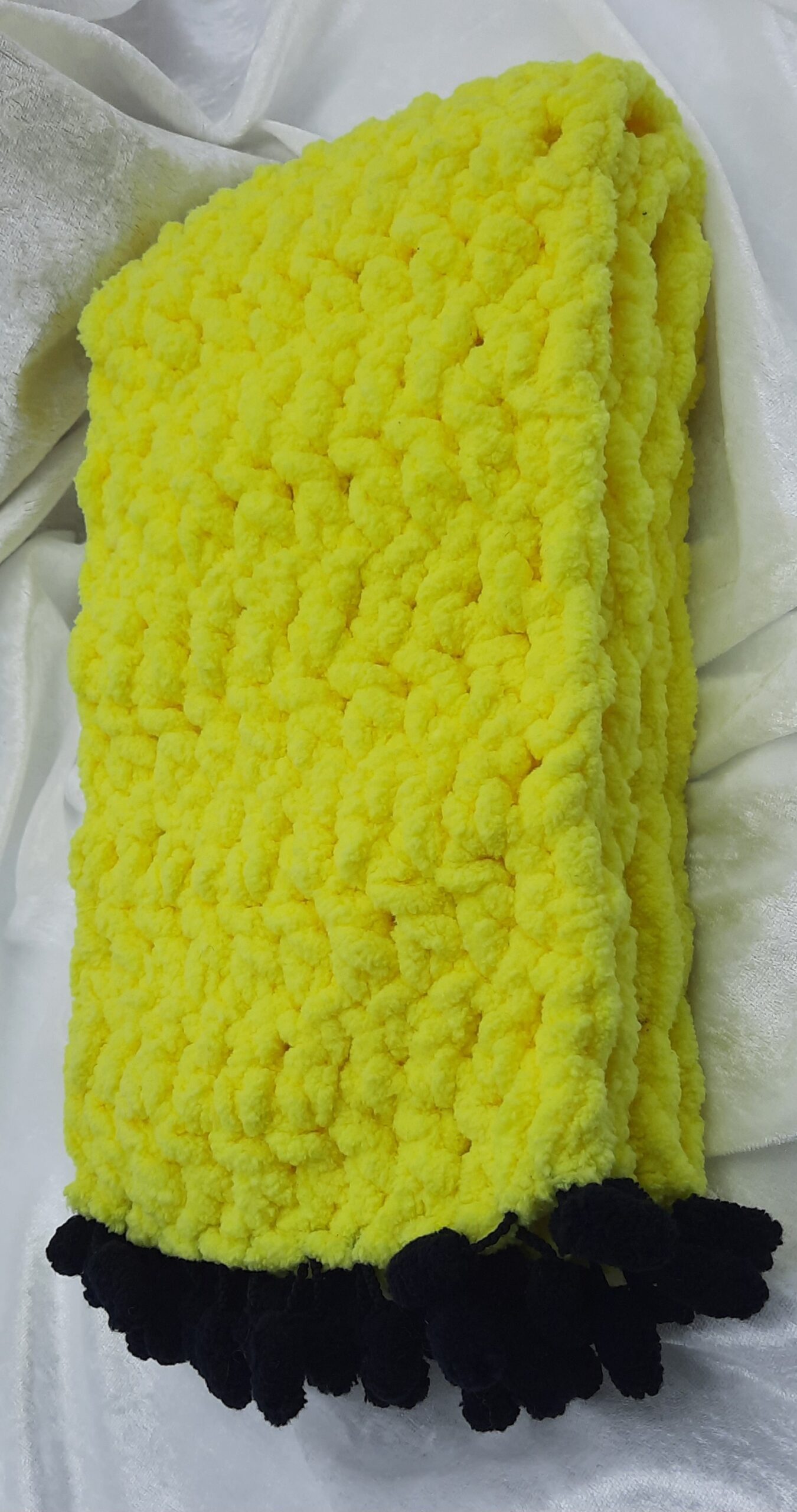 Dicker Kuscheliger Schal aus Chenille – Bild 2