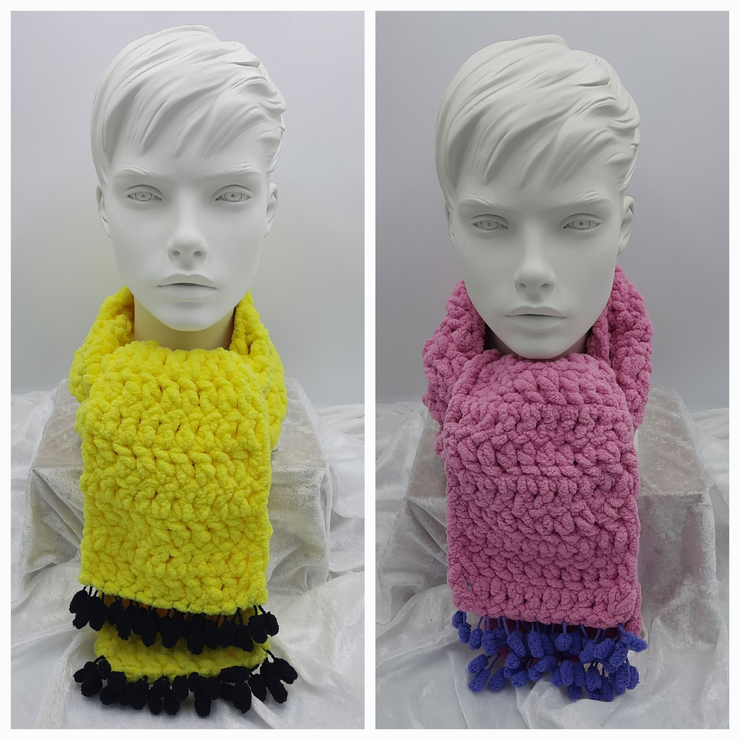 Dicker Kuscheliger Schal aus Chenille